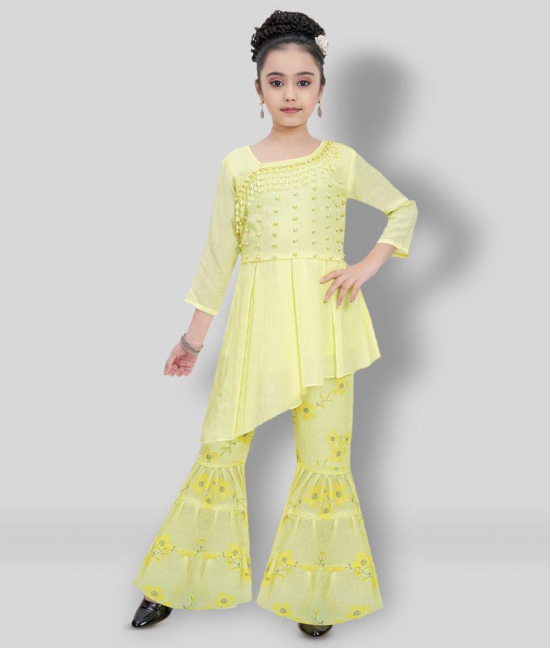 Arshia Fashions Kurti Sharara Set for Girls - None