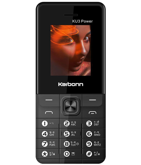 Karbonn ku3 Power Dual SIM Feature Phone Black Red