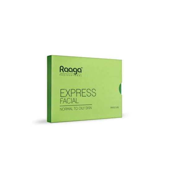 Raaga Professional Express Facial Kit | Normal to Oily | 35gm,Green