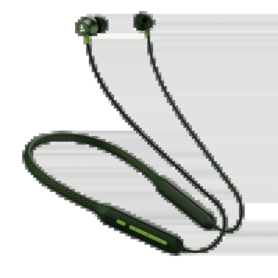 Rockerz 255 ARC | Wireless Bluetooth Neckband with ENx™ Technology, playback for 30 hours nonstop, BEAST™ Mode, Bluetooth v5.2 Fern Green