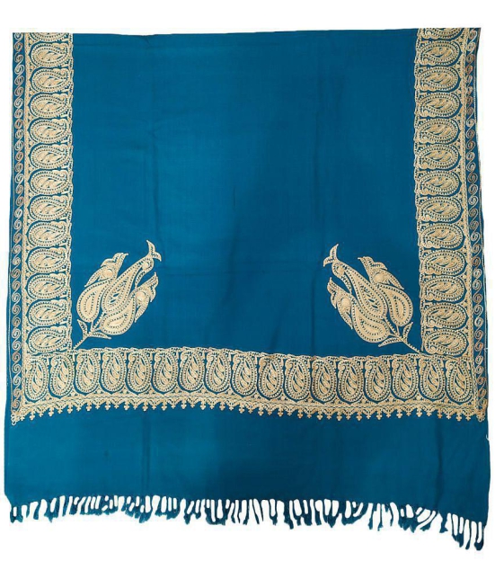 Soul Essence Blue Kashmiri Shawl - Single