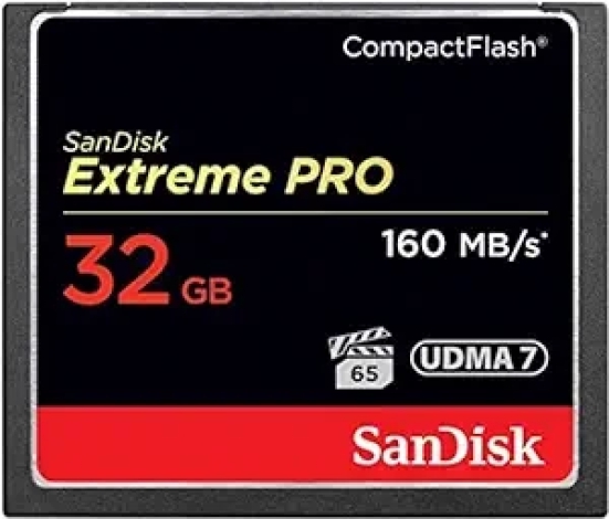 SanDisk 32GB Extreme Pro CompactFlash Memory Card (160MB/s)