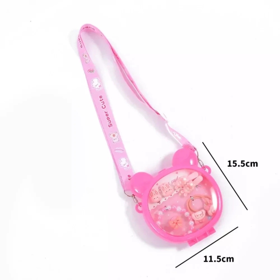 Baby Bear Fashionable Hair Accessories-Dark-Pink