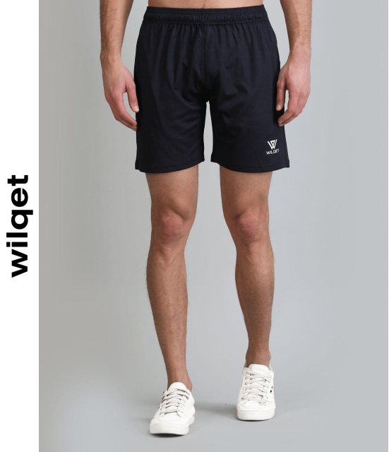 Mens Dryfit Runing Embossed Shorts-Black / XL