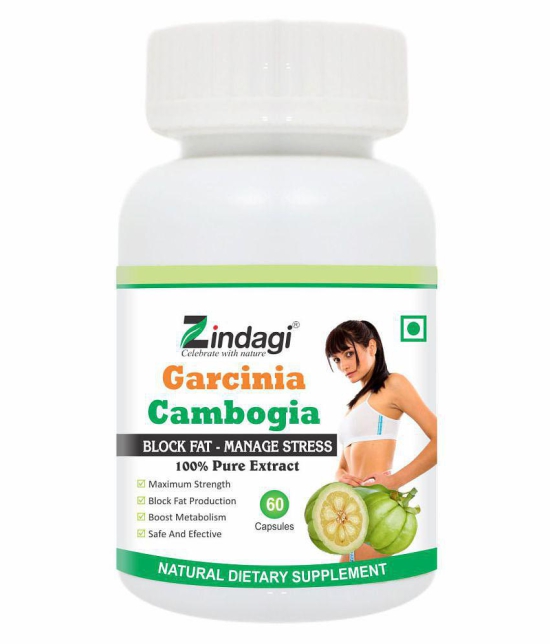 Zindagi Garcinia Cambogia Capsules - Weight Loss Capsules 60 gm Unflavoured Single Pack