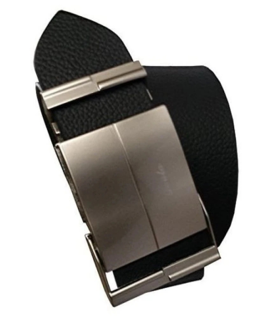 Loopa Black Leather Formal Belt - 38