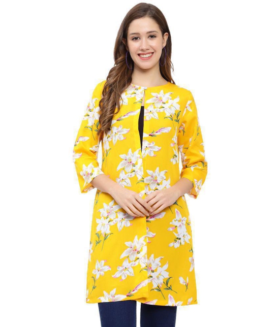 GALWIZ Crepe Shrugs - Yellow Single - None