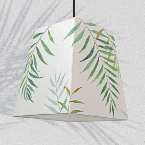 Pendant Lamp - Green Palm Lamp Shade
