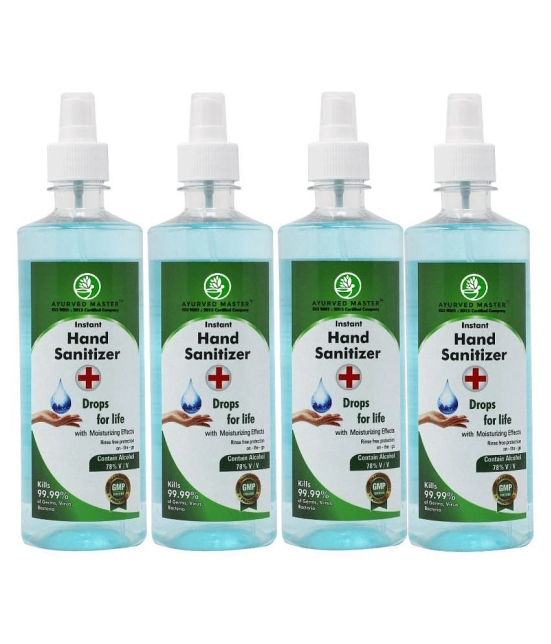 AYURVED MASTER Sanitizers 500 mL Pack of 4