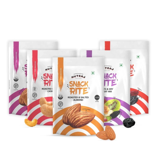 Nutraj Snackrite 750gm Sports Mix, Cranberry Trio, Almond R&S, Cashew R&S & Nuts and Dry Fruits - Combo 750 GM