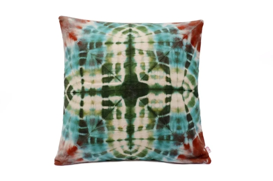 Tisser Tye & Dye cushion cover Manjarpat CottonSize-16x16