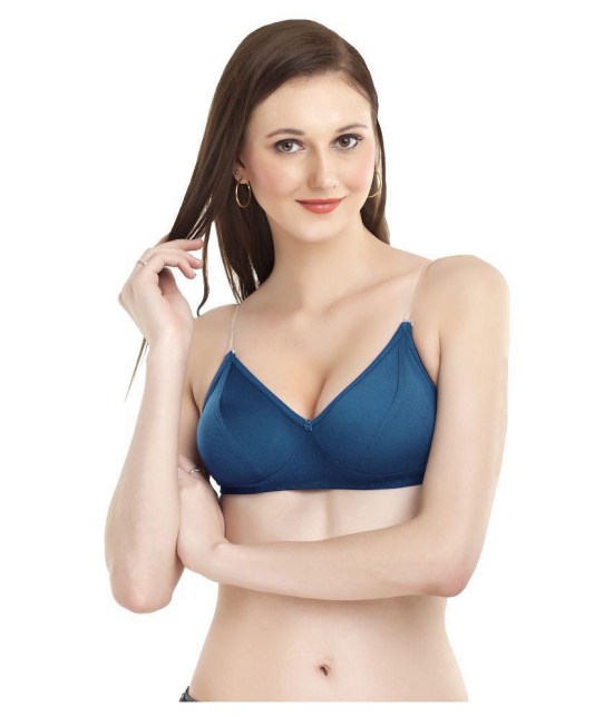 Madam Navy Cotton Convertable Bra - 30