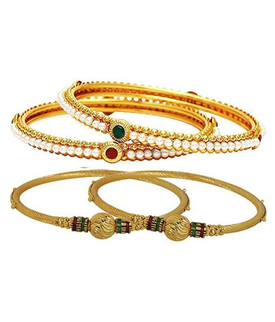 YouBella Fashion Jewellery Stylish Bangles Combo for Girls and Women - None