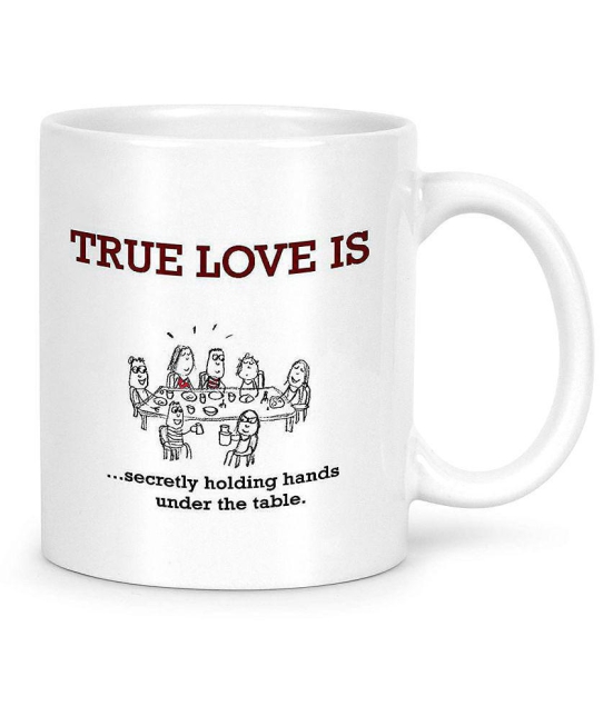 Idream Quote Printed Ceramic Coffee Mug 1 Pcs 330 mL - White