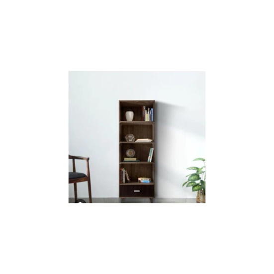 a Book Shelf In Natural Finish,
