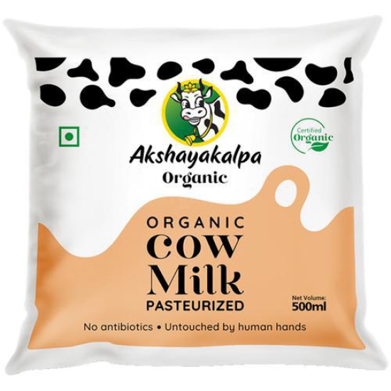 Organic Cow Milk Pasteurized 500 Ml