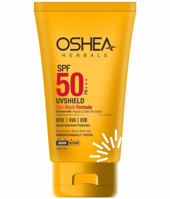 Oshea Herbals SPF 50 PA+++ UVSHIELD SUN BLOCK FORMULA120Grams