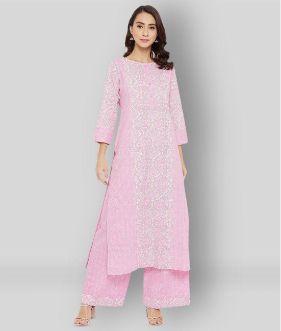 Tissu - Multicolor Straight Cotton Womens Stitched Salwar Suit ( Pack of 1 ) - XXL