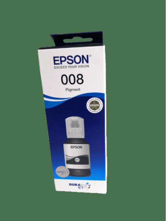 Black Ink Bottle 008 - T06G - 127 ML for Epson L15150/ M15140/ M15180/ L6460/ L6490/ L6580/ L6570/ L15180