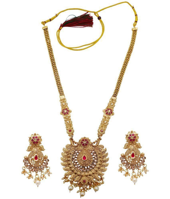 gilher - Gold Alloy Necklace Set ( Pack of 1 ) - Gold