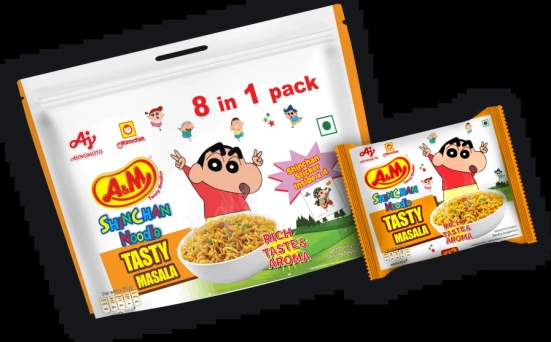 Ajinomoto Veg Shin Chan Noodles 8 In 1 Family Pack