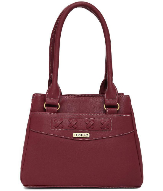 Fostelo Maroon P.U. Shoulder Bag - Maroon