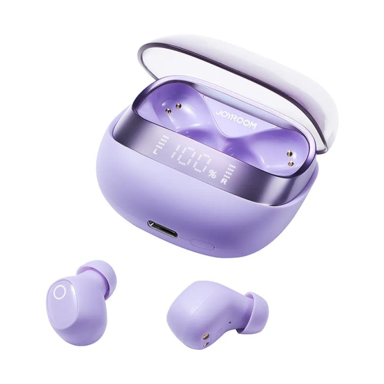 JOYROOM Jdots Series JR-DB2 True Wireless Earphones Low-latency Bluetooth Headphones with Digital Display-Purple