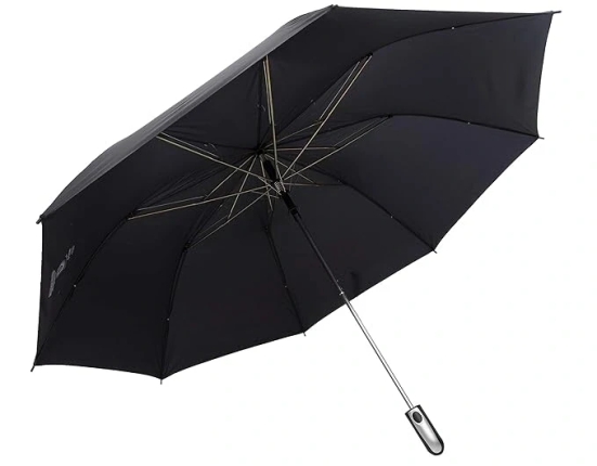 SUN Umbrella Arnold Big Size 2 Fold Automatic Open UV Protective Umbrella (Colour - BLACK) by Total Sporting And Fitness Solutions Pvt Ltd