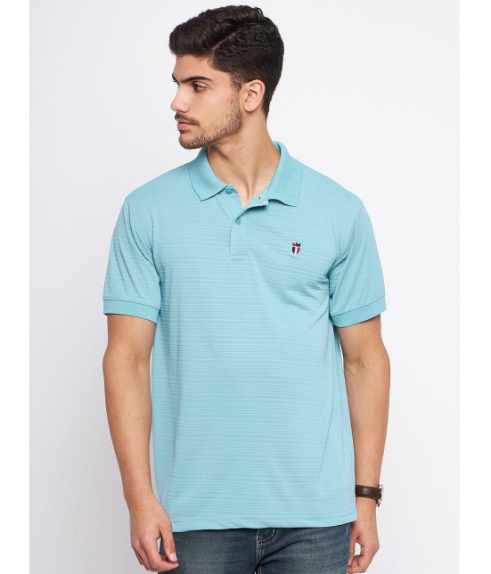 MXN - Aqua Cotton Regular Fit Mens Polo T Shirt ( Pack of 1 ) - None