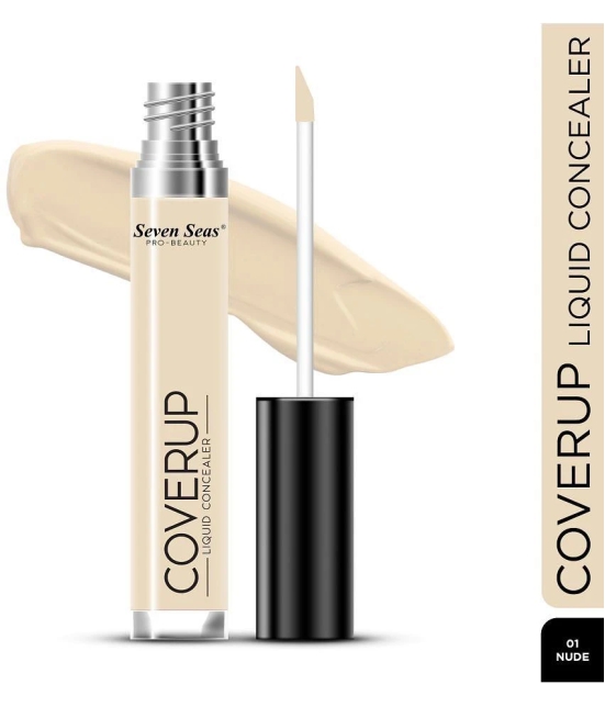 Seven Seas Coverup Liquid Concealer | Full Coverage Liquid Concealer (Nude)