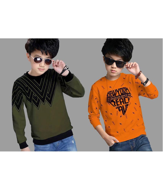 Supersquad - Multi Color Cotton Boys Sweatshirt ( Pack of 2 ) - None