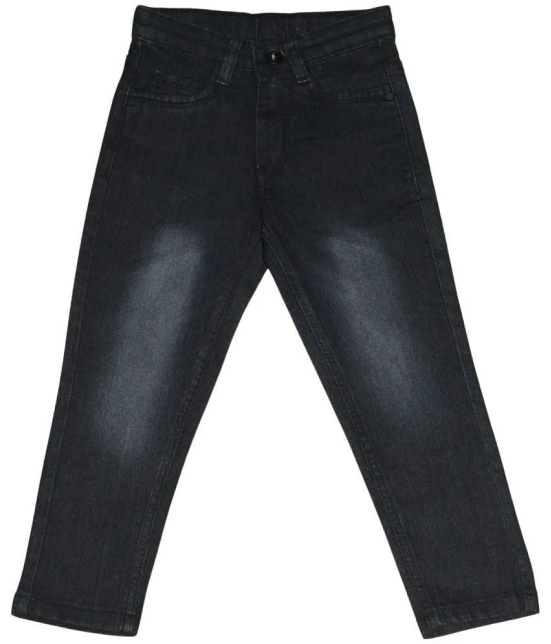 Boys Regular Mid Rise Black Jeans - None