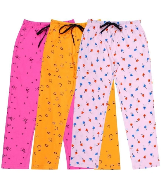 DIAZ Kids Cotton printed Trackpant/Trousers/Lower Combo pack of 3 - None