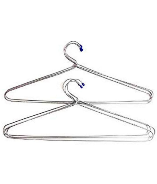 TISYAA - Stainless Steel Standard Clothes Hangers ( Pack of 6 )