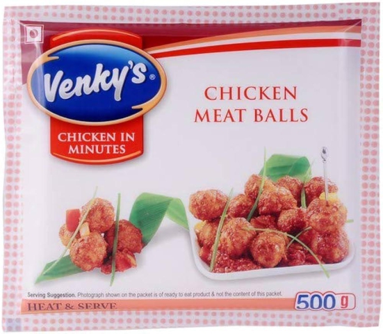 Venkys Snacks  Chicken Meat Balls  500g Pack 290.00