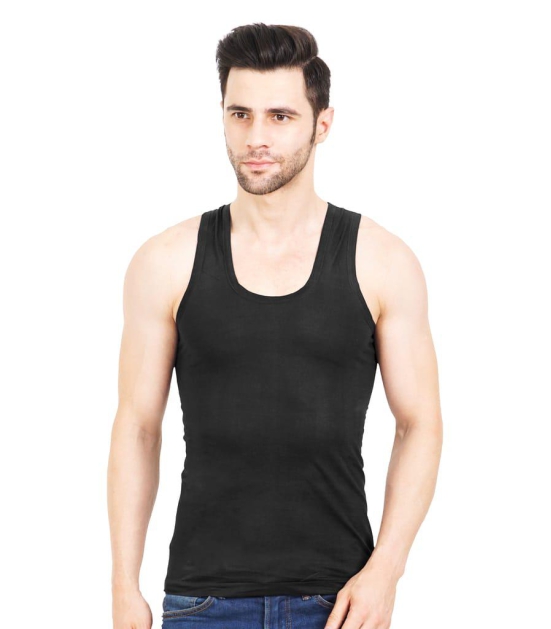 NRG Mens Sleeveless Colour Cotton Vest  ( Pack of 1 Coffee Brown ) G23