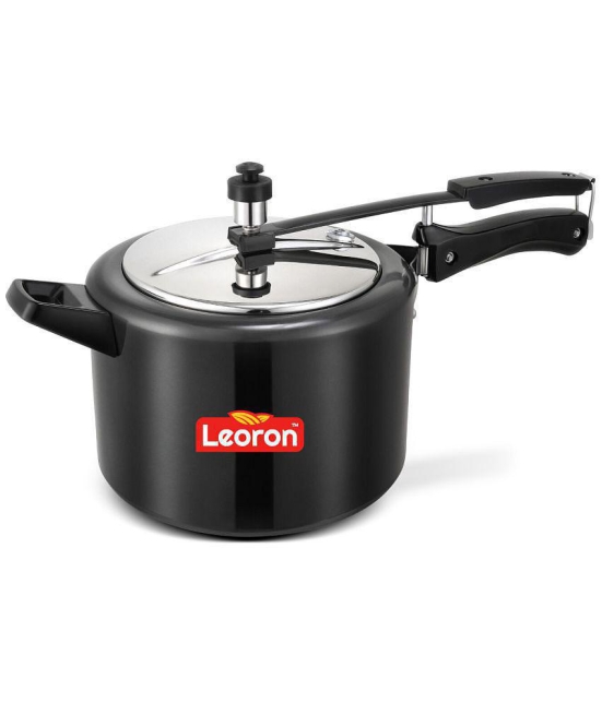 LEORON 5 L Hard Anodized InnerLid Pressure Cooker With Induction Base