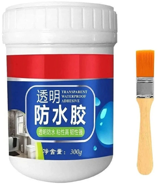 GEEO Invisible Waterproof Glue Waterproof Gel Bathroom Roof Top Concrete Wall Water Repellent Waterproof Paint No Leak 300 GM