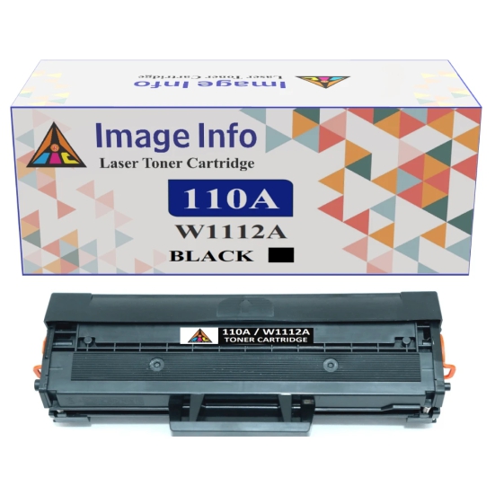 ImageInfo 110A Toner Cartridge Black for HP W1112A Compatible-BLACK