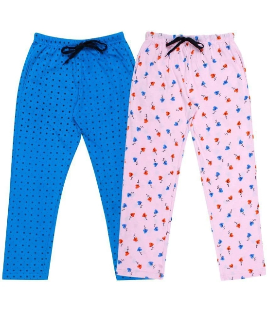 DIAZ Kids Cotton printed Trackpant/Trousers/Lower Combo pack of 2 - None