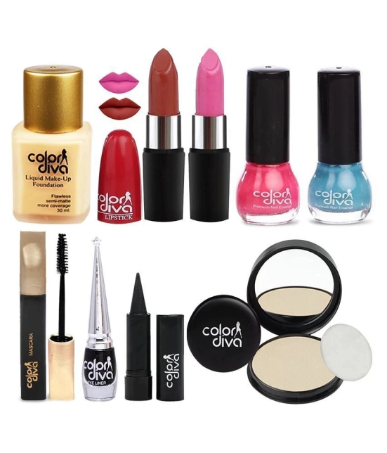 Color Diva Women Makeup Combo Set of 9, GC548 Makeup Kit Pack of 9 97