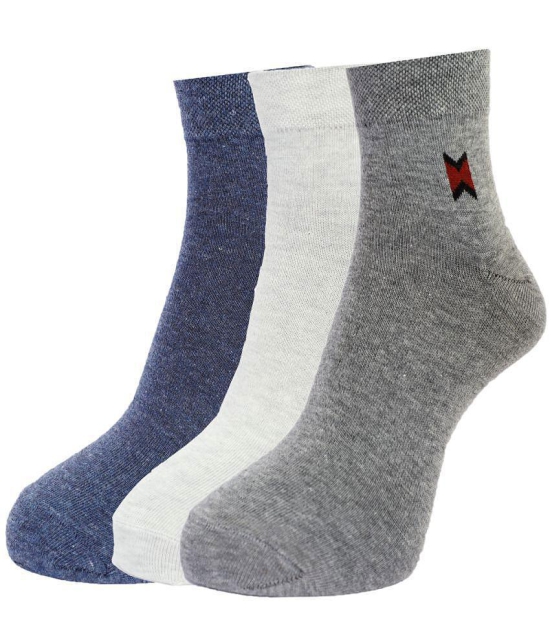 Dollar Cotton Ankle Length Socks Pack of 3 - Multi