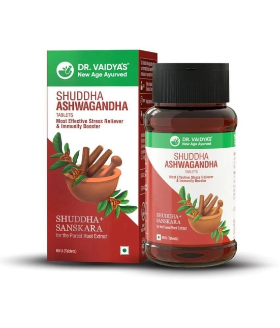 Dr. Vaidyas Shuddha Ashwagandha Tablets | (60 Tablets) Pack of 1