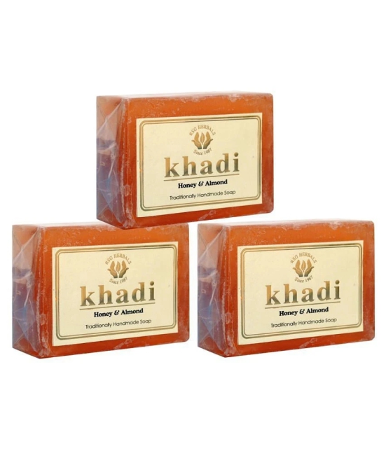 Khadi Honey & Almond Handmade Soap 125 gm Pack of 3