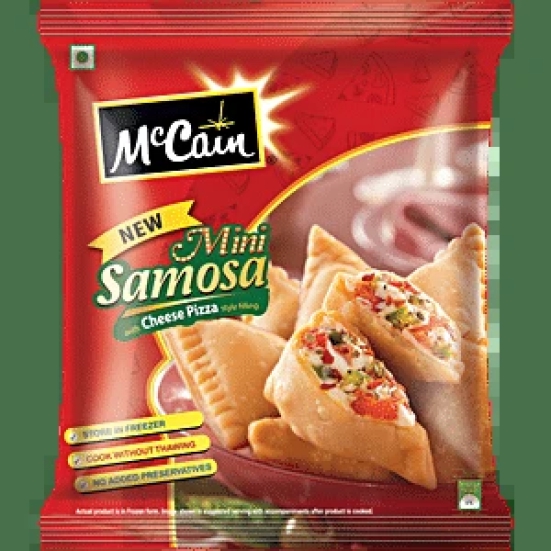 Mini Samosa Cheese Pizza