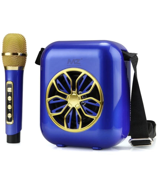 MZ M201 20 W Bluetooth Speaker Bluetooth V 5.0 with SD card Slot Playback Time 6 hrs Blue - Blue