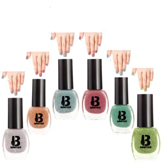 BANETION|JADE-31|Quick Drying | No Harmful Chemicals | No Chip Formula | Glossy Finish | Long Lasting | Smooth Application| High Shine Nail Polish For Women Pack of 6 (9ML)