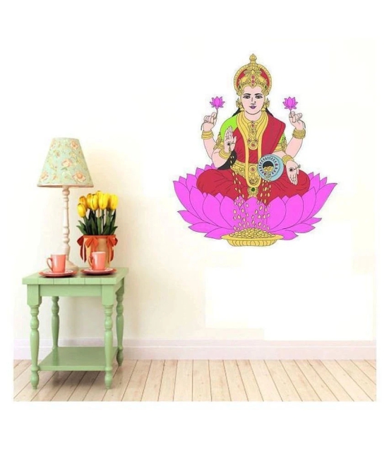 Asmi Collection Goddess Devi Maa Lakshmi Religious & Inspirational Sticker ( 70 x 60 cms )