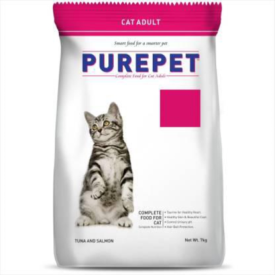 Purepet Tuna And Salmon Adult Cat Food 7 Kgs