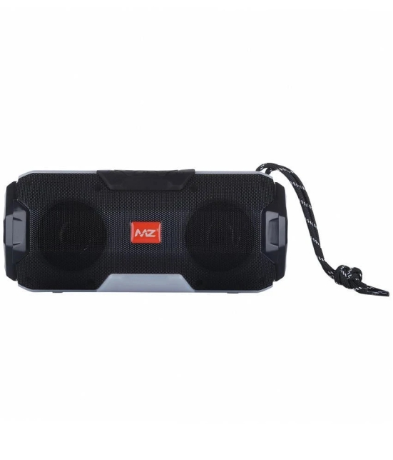 MZ A006 10 W Bluetooth Speaker Bluetooth V 5.0 with SD card Slot Playback Time 6 hrs Black - Black